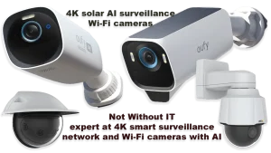 Hotels and enterprises rely on Not Without IT to implement wireless surveillance systems with advanced AI monitoring and remote access capabilities.
